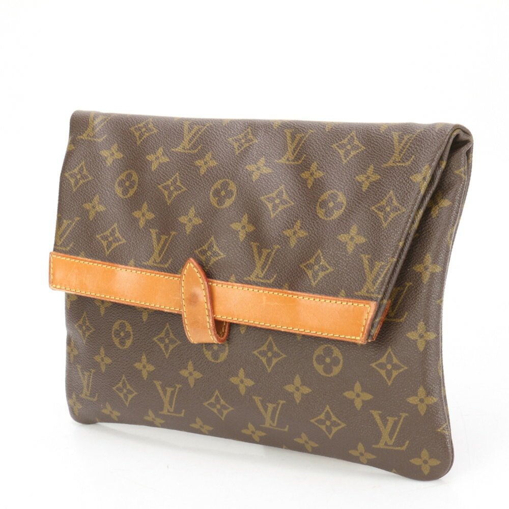 Louis Vuitton Monogram Pochette Priant M51805 Leather Second Bag Clutch Pouch... - Picture 2 of 14